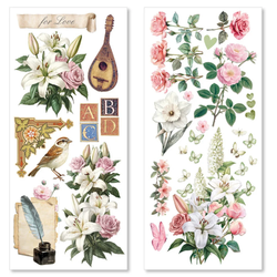 Ciao Bella Transparent Adhesive tarra-arkit, Courtly Love