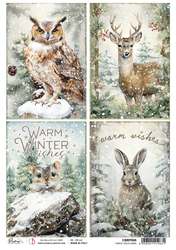 Ciao Bella riisipaperi Forest Tales, Cards