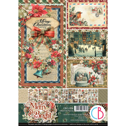 Ciao Bella Creative Pad paperipakkaus Merry & Bright, A4