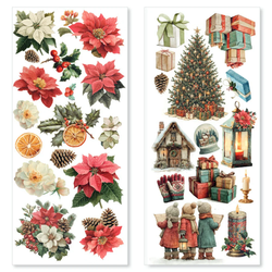 Ciao Bella Transparent Adhesive tarra-arkit, Merry & Bright