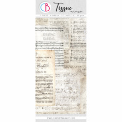 Ciao Bella Tissue -paperi Vintage Music Sheet
