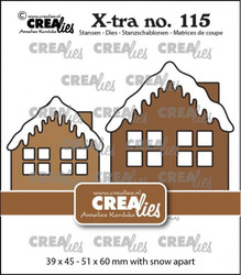 Crealies Houses With Snow -stanssi