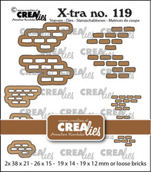 Crealies Medium Brickwall -stanssi