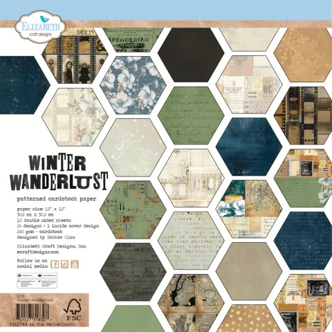Elizabeth Craft Designs Winter Wanderlust -paperipakkaus, 12