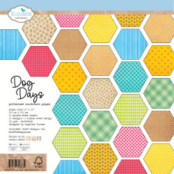Elizabeth Craft Designs Dog Days -paperipakkaus, 12