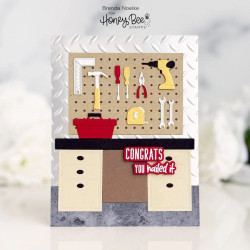 Honey Bee Stamps stanssi Lovely Layers: Pegboard and Desk