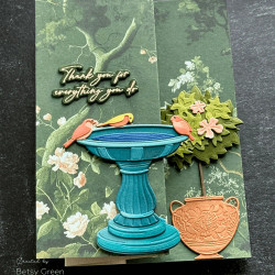 Honey Bee Stamps stanssi Lovely Layers: Bird Bath