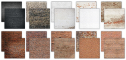 Craft Consortium paperipakkaus Brick Textures 2, 12
