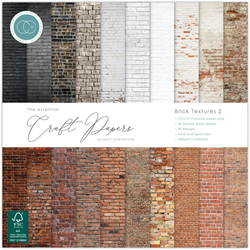 Craft Consortium paperipakkaus Brick Textures 2, 12