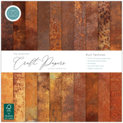 Craft Consortium paperipakkaus Rust Textures, 12