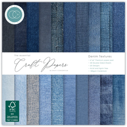 Craft Consortium Denim Textures -paperipakkaus 6