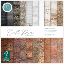 Craft Consortium Brick Textures 2 -paperipakkaus 6