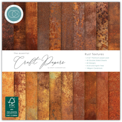 Craft Consortium Rust Textures -paperipakkaus 6
