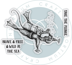 Craft Consortium leimasin Oliver's Adventures, Brave & Free