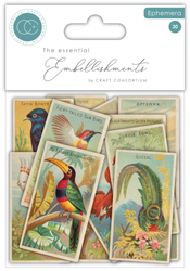 Craft Consortium Ephemera leikekuvat The Collector, Birds