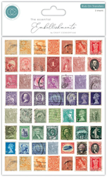 Craft Consortium Rub-on -siirtokuvat The Collector, Used Stamps