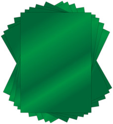 Craft Consortium Mirror Card -peilikartonki, sävy Green, 10 arkkia