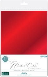 Craft Consortium Mirror Card -peilikartonki, sävy Red, 10 arkkia
