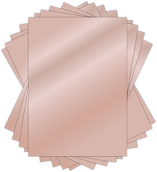 Craft Consortium Mirror Card -peilikartonki, sävy Rose Gold, 10 arkkia