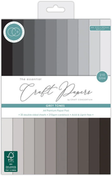 Craft Consortium kartonkipakkaus, A4, Grey Tones