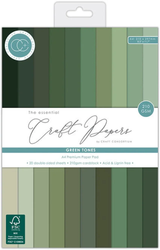Craft Consortium kartonkipakkaus, A4, Green Tones