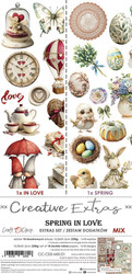 Craft O'clock paperipakkaus Creative Extras Mix, Spring in Love, 6