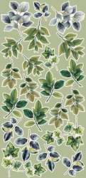 Craft O'clock paperipakkaus Creative Extras Mix, All Leaves, 6