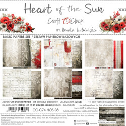 Craft O'clock paperipakkaus Heart of the Sun, Basic, 8