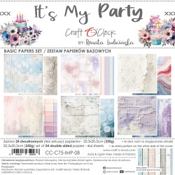 Craft O'clock paperipakkaus It's My Party, Basic, 8