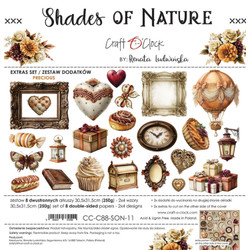 Craft O'clock paperipakkaus Shades of Nature, Precious, 12