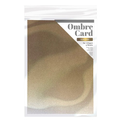 Tonic Ombre Card -glitterkartonki, sävy Oyster Luster, 5 arkkia