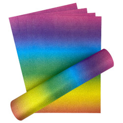 Tonic Ombre Card -glitterkartonki, sävy Kaleidoscope of Colour, 5 arkkia
