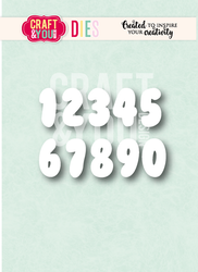 Craft & You stanssi Bubble Numbers