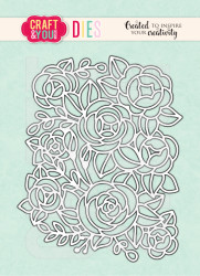 Craft & You stanssi Flower Background