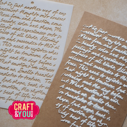 Craft & You sapluuna Handwritten