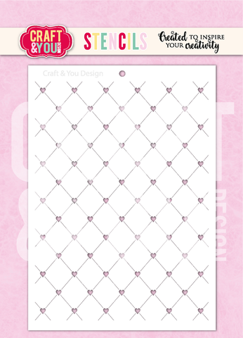 Craft & You sapluuna Heart Grid