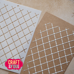 Craft & You sapluuna Heart Grid