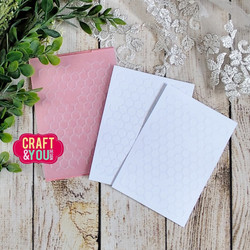 Craft & You kohokuviointikansio Honeycomb Background A6