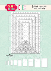 Craft & You stanssi Rectangles Base Decorative Stiches