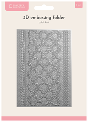 Crafter's Companion 3D kohokuviointikansio Cable Knit
