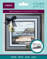 Crafter's Companion Charm of the Sea leimasin Craggy Coastline
