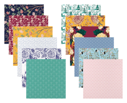 Crafter's Companion Chinoiserie Collection -paperipakkaus, 12