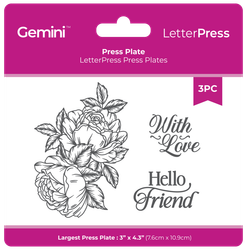 Gemini LetterPress -levy Poppy