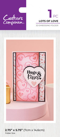 Crafter's Companion 3D kohokuviointikansio Lots of Love