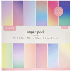 Crafter's Companion Ombre -paperipakkaus, 12
