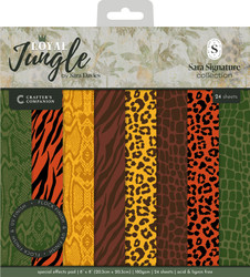 Crafter's Companion Royal Jungle Special Effects -paperipakkaus, 8