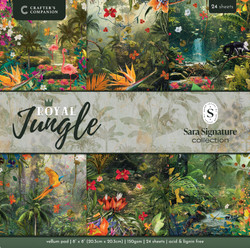 Crafter's Companion Royal Jungle Vellum -paperipakkaus, 8
