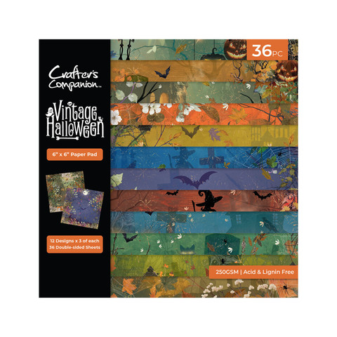 Crafter's Companion Vintage Halloween -paperipakkaus, 6