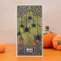 Crafter's Companion Vintage Halloween stanssi Corder Web and Spiders