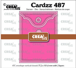 Crealies ATC Envelope Vertical Panel C -stanssi
